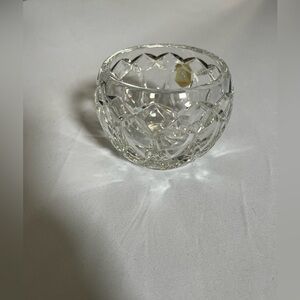 Genuine hand cut lead crystal made in Poland candle votive